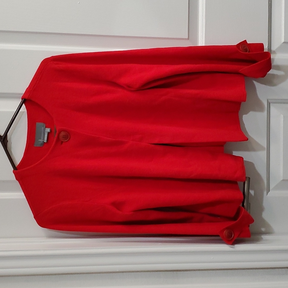 Anthropologie Size Medium Red Sweater/Cardigan